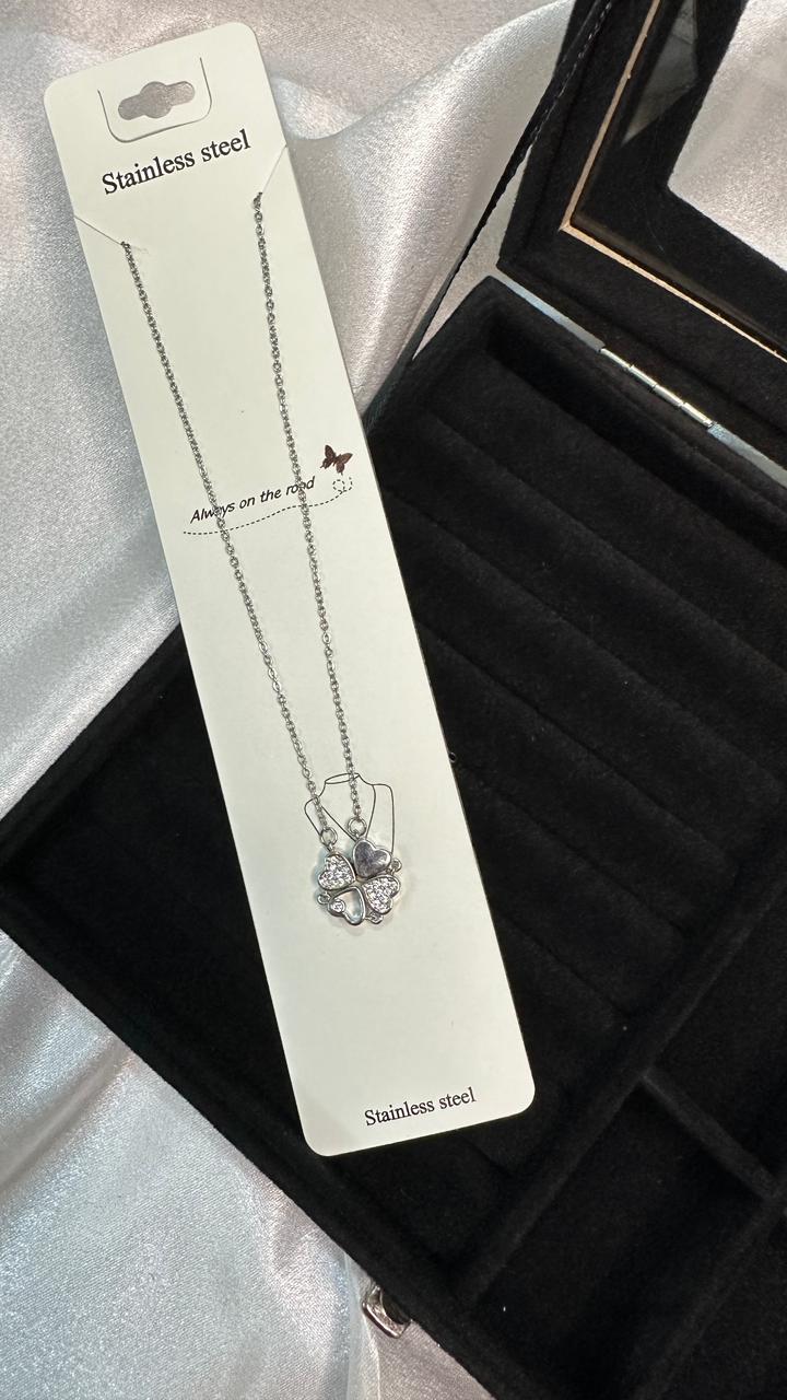 Tarnish free Sliver chain 2 in 1 - A K Fashion Studio